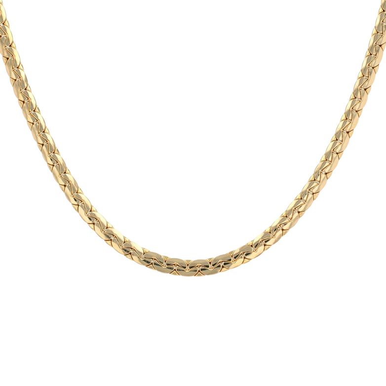 Collier maille haricot or jaune 15.76g Comme neuf -  reconditionné disponible sur Gemme Les Bijoux